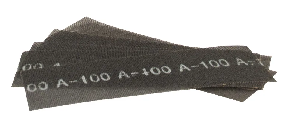 FEUILLE DE TREILLIS ABRASIF 290 x 100 MM - Grain 120 - x 10 pcs