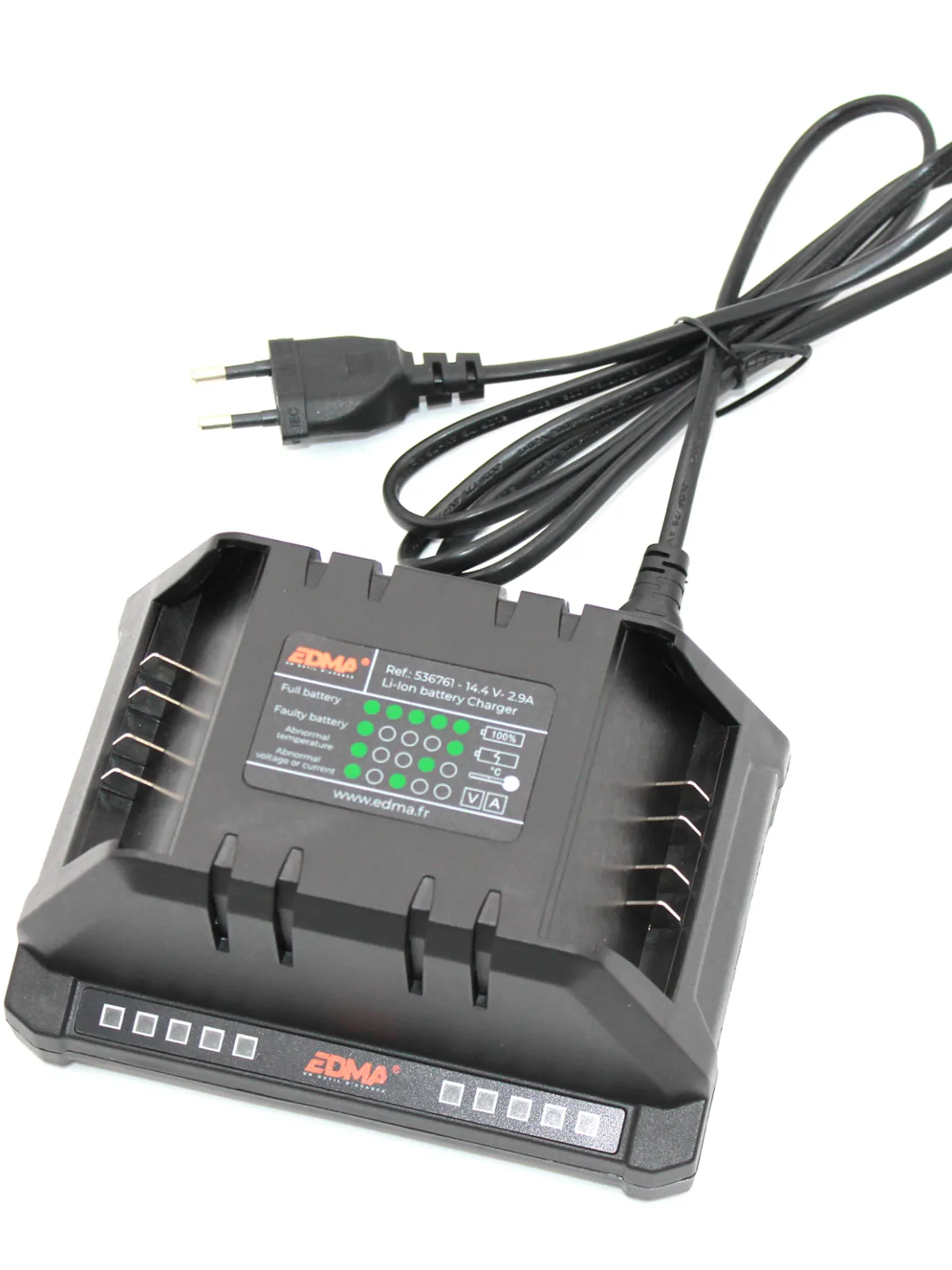 CHARGEUR DOUBLE DE BATTERIE LITHIUM 14,4 V - 2 AH POUR EDMATYER
