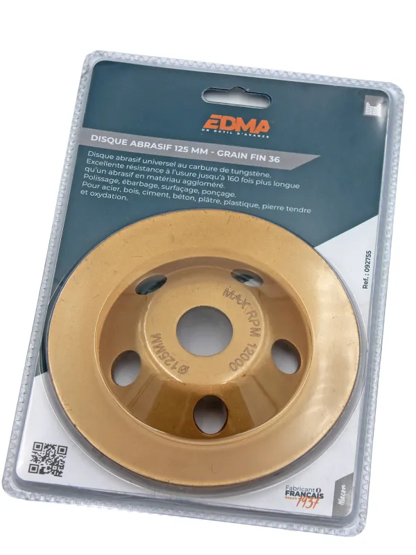 Produit DISQUE ABRASIF Ø 125 MM - Grain fin 36 Image